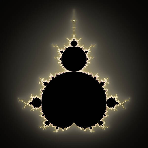 Mandelbrot Art Print featuring the digital art Mandelbrot set square format art by Matthias Hauser