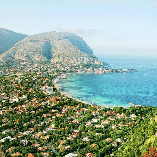 Sicily Art Print featuring the photograph Mediterranean View by Peeterv