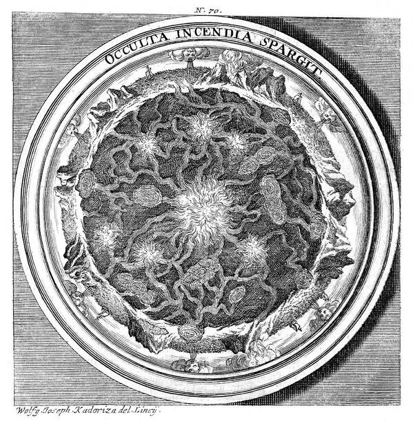 1700s Art Print featuring the photograph Meteorologia, Volcanoes, 1709 by Science Source
