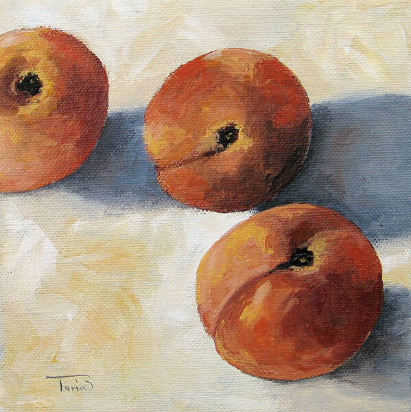 Peaches Art Print featuring the painting More Georgia Peaches by Torrie Smiley