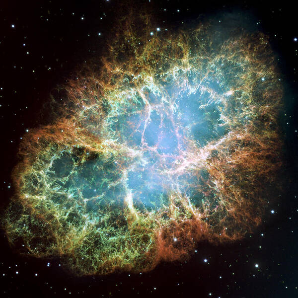 3scape Art Print featuring the photograph Most detailed image of the Crab Nebula by Adam Romanowicz