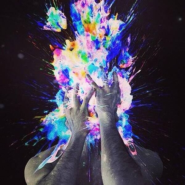 Trippy Art Print featuring the photograph My Brains An Explosion...i Think In by Smellslikeairwick Tirrell