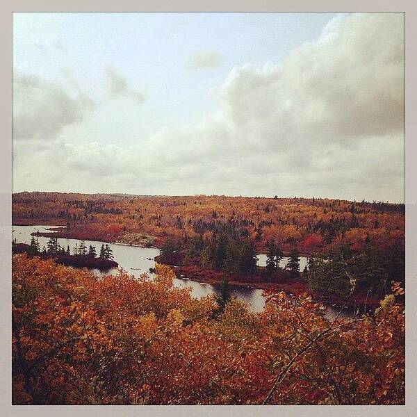 Visitnovascotia Art Print featuring the photograph Cranberry Lake in Autumn by Linda Peers