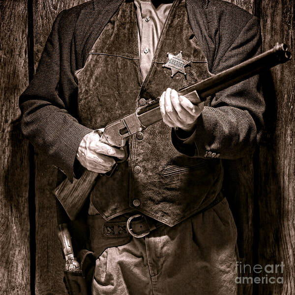 Sheriff Art Print featuring the photograph New Sheriff in Town by Olivier Le Queinec