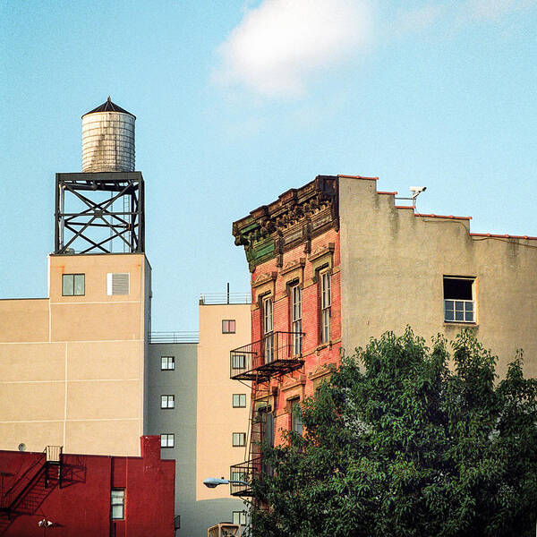 Water Tower Art Print featuring the photograph New York Water Tower 3 by Gary Heller