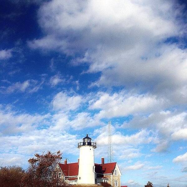 Lighthouse Art Print featuring the photograph Nobska #lighthouse #capecod by Sean Mcnamara