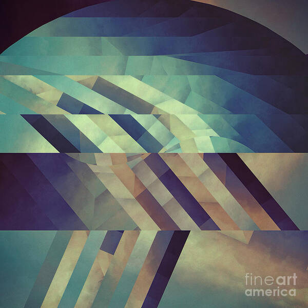 Abstract Art Print featuring the painting Path of Sorrow by Lonnie Christopher