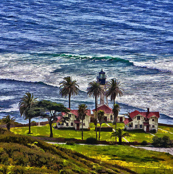 San Diego Art Print featuring the photograph Pelican Point Lighthouse Station by Steve White