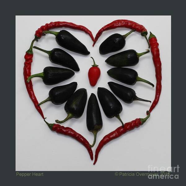 Heart Art Print featuring the photograph Pepper Heart by Patricia Overmoyer