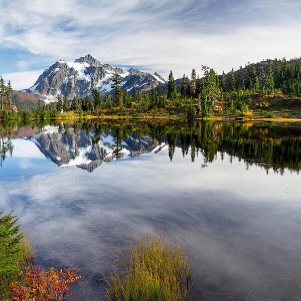 Alpine Art Print featuring the photograph Picture Lake Reflections by Michael Russell