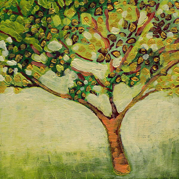 Tree Art Print featuring the painting Plein Air Garden Series No 8 by Jennifer Lommers