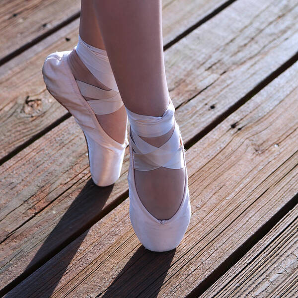 Pointe Shoes Art Print featuring the photograph Pointe Shoes by Laura Fasulo