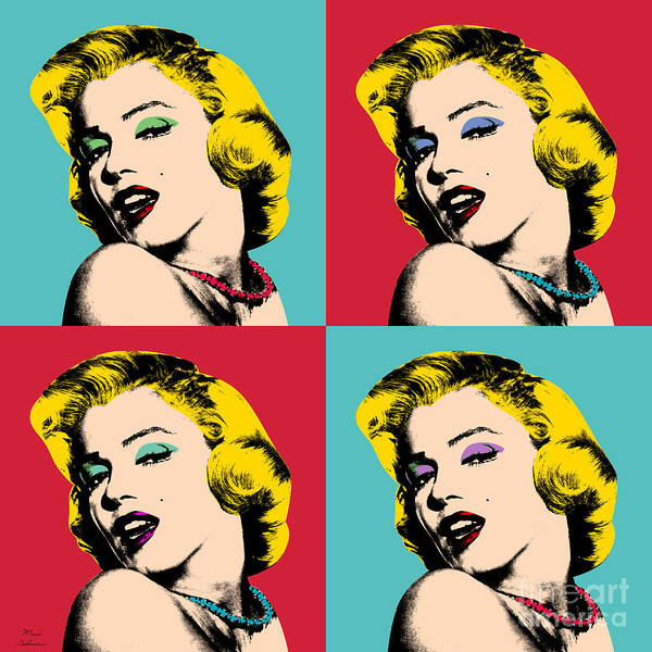 Pop Art Art Print featuring the painting Pop Art Collage by Mark Ashkenazi