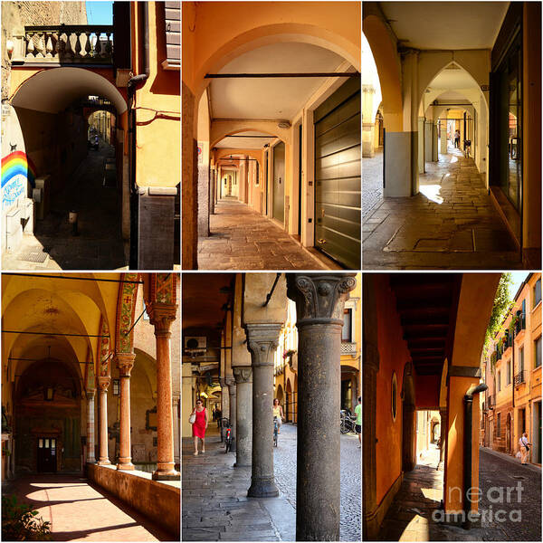 Italy Art Print featuring the photograph Porticos of Padua No 3 by Sabine Jacobs