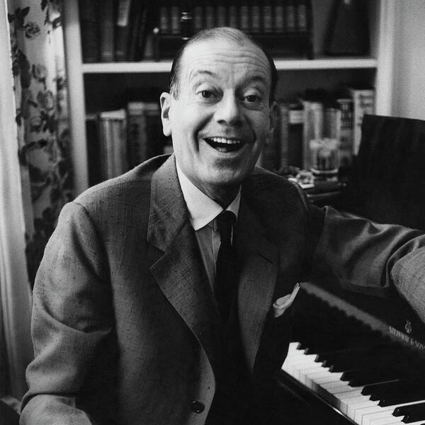 Portrait Art Print featuring the photograph Portrait Of Cole Porter Sitting At His Piano by Frances Mclaughlin-Gill