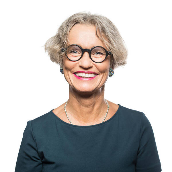 Mature Adult Art Print featuring the photograph Portrait of smiling senior woman with eyeglasses by Alvarez