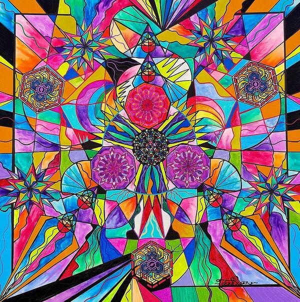 Vibration Art Print featuring the painting Positive Intention by Teal Eye Print Store