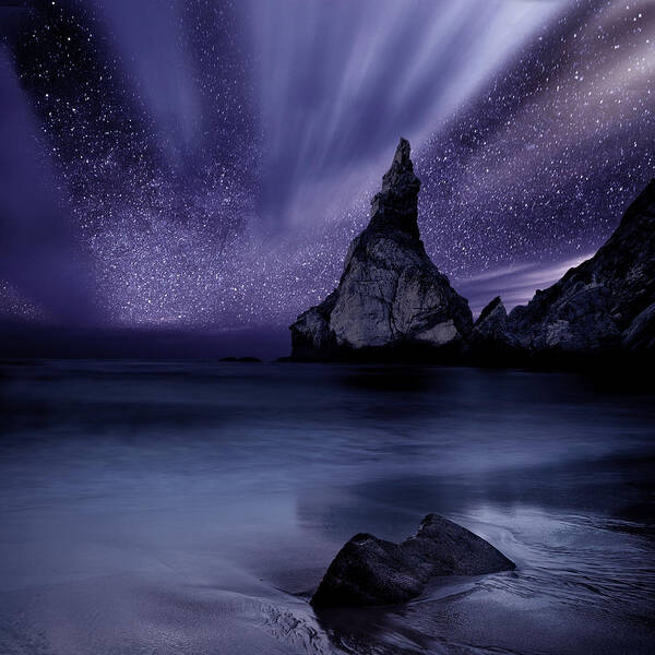 Night Art Print featuring the photograph Prelude to Divinity by Jorge Maia