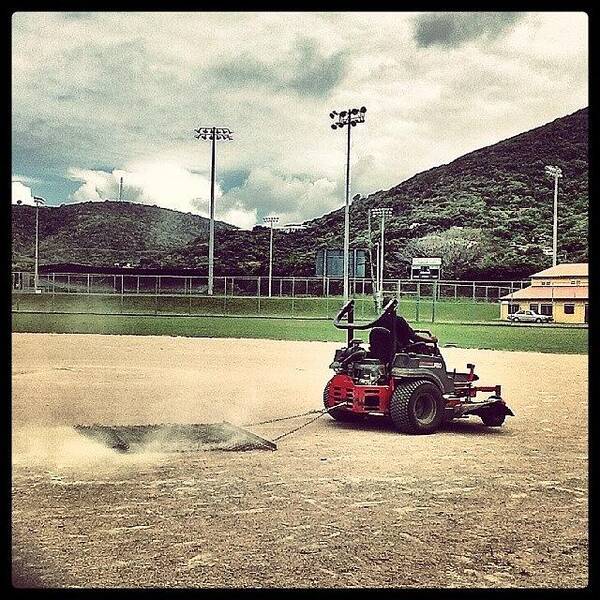 Ig_brannan Art Print featuring the photograph Preparing The Field For Girl's by Sanz Lashley