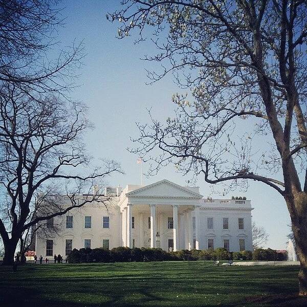 Dctrip Art Print featuring the photograph Pretty Day For A Quick White House by Chris Morgan
