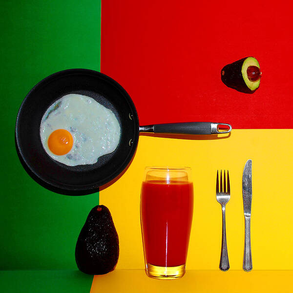 Still Life Art Print featuring the photograph Psychedelic Breakfast by Andrei SKY