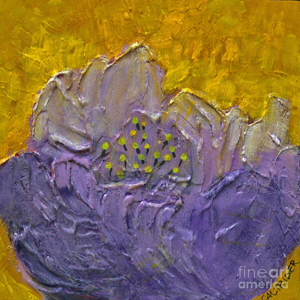 Flower Painting Art Print featuring the painting Purple Flower by Alison Caltrider