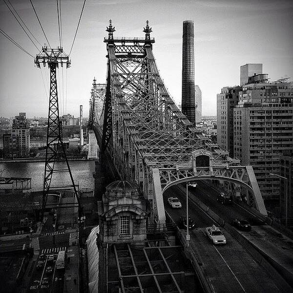 Newyorkcity Art Print featuring the photograph Queensboro Bridge - Ny ( 1901 - 1909 ) by Joel Lopez