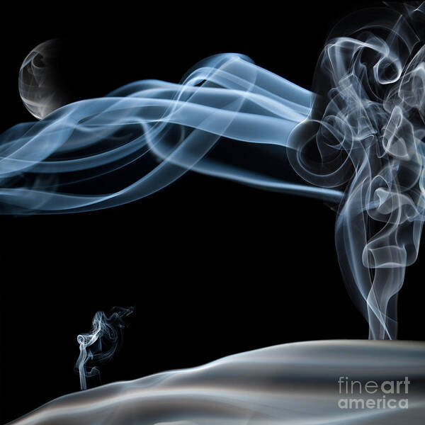 Smoke Art Print featuring the photograph Quiet Night Smoke Photography by Sabine Jacobs