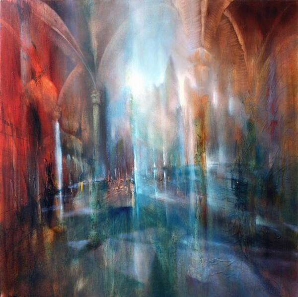 Urban Art Print featuring the painting Raeume by Annette Schmucker