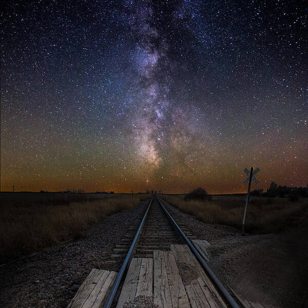  Art Print featuring the photograph Railroad Crossing by Aaron J Groen