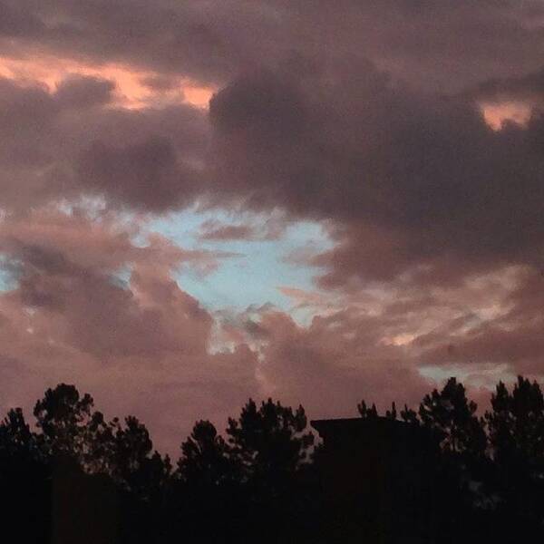 Storm Art Print featuring the photograph Red #skies On The Morning , Sailors by Daniel Eskridge