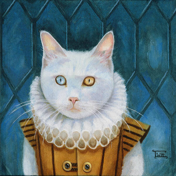 Cats Art Print featuring the painting Renaissance Cat by Terry Webb Harshman