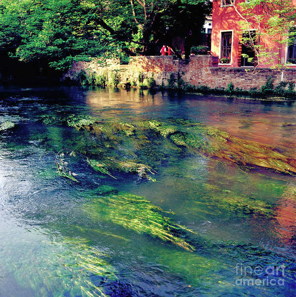 Heiko Art Print featuring the photograph River Sile in Treviso Italy by Heiko Koehrer-Wagner