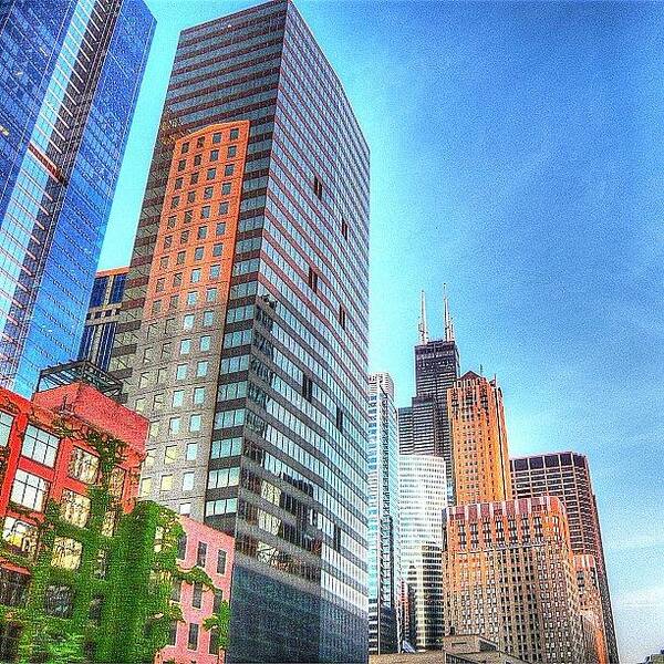 Chitown Photographs Art Print featuring the photograph River View. by Brent Rousseau