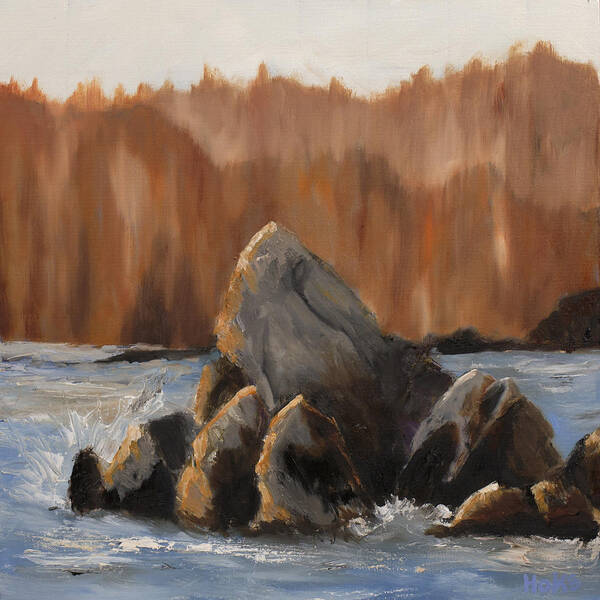 Rocks Art Print featuring the painting Rock Icon by Scott Hoke