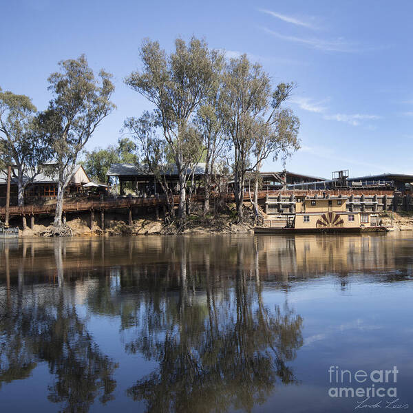 Echuca Art Print featuring the photograph Rolling on the River by Linda Lees