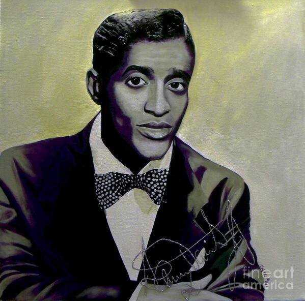 Acrylic Art Print featuring the painting Sammy Davis Jr. by Michelle Brantley