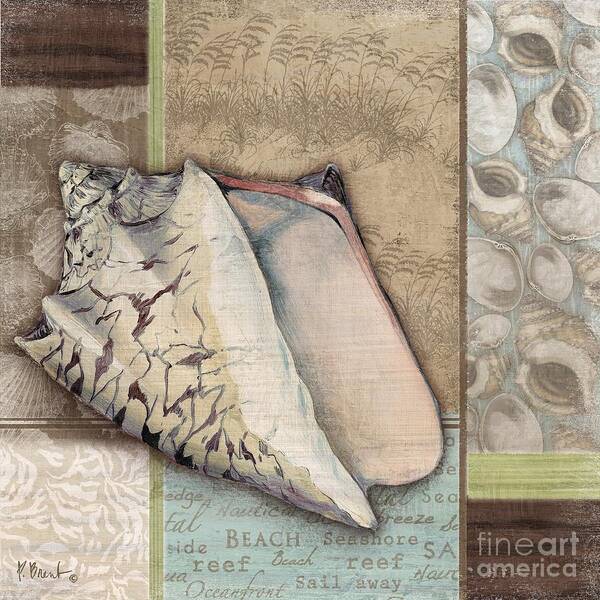 Shell Art Print featuring the painting Santa Rosa Shells I by Paul Brent