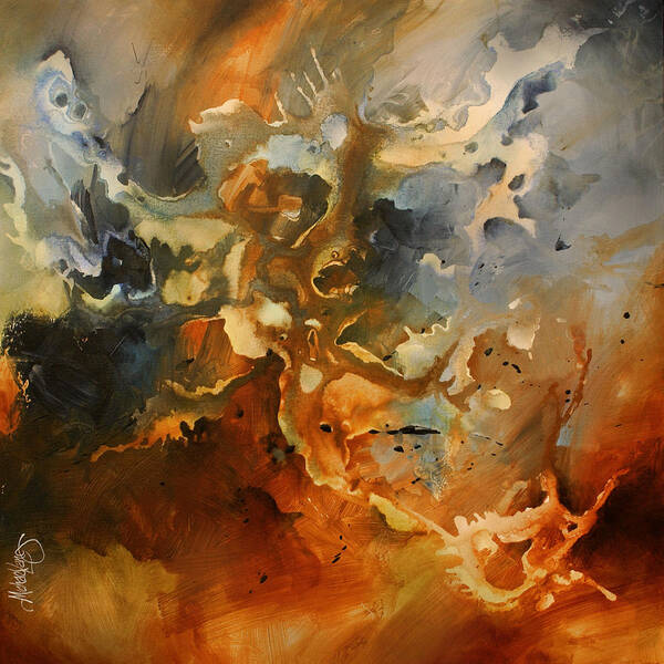 Large Art Print featuring the painting 'Searching for Chaos' by Michael Lang