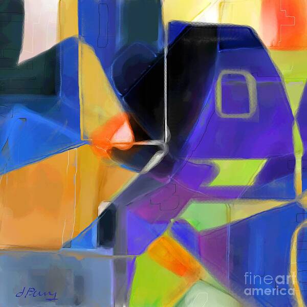 Abstract Art Prints Art Print featuring the digital art Security by D Perry
