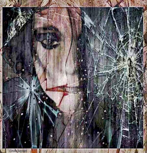 Shattered Art Print featuring the photograph Shattered And Broken by Linda Sannuti