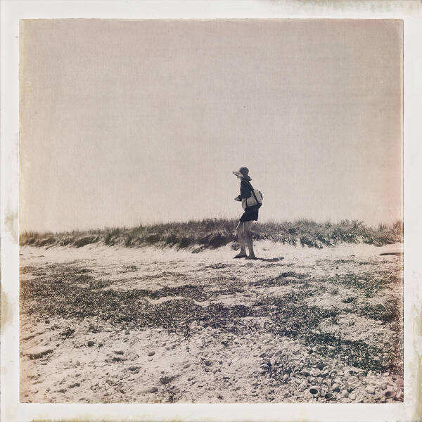 Nantucket Art Print featuring the photograph She Walks the Shores by Natasha Marco