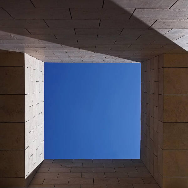 The Getty Center Art Print featuring the photograph Sky Box at The Getty 2 by Rona Black