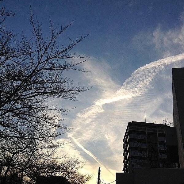 Sky Art Print featuring the photograph #sky#landscape by Tokyo Sanpopo