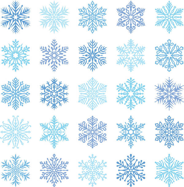 Holiday Art Print featuring the digital art Snowflakes by Ulimi