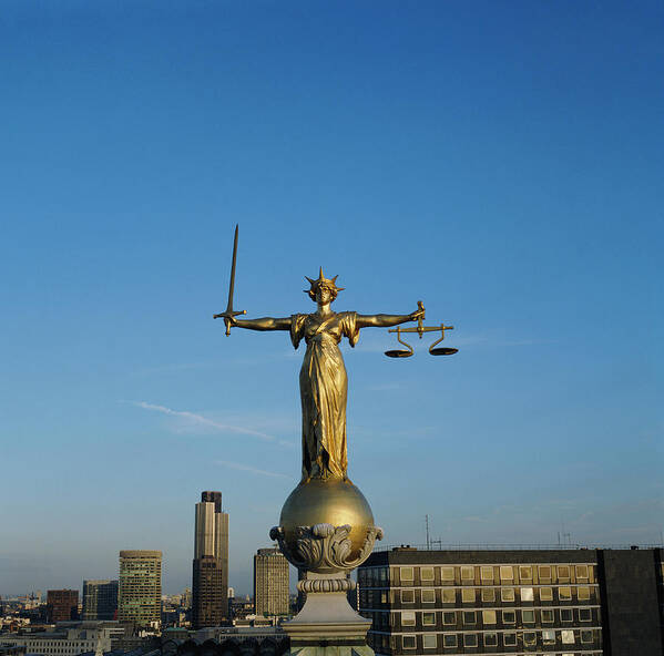Justice Art Print featuring the photograph Statue Of Justice by Skyscan/science Photo Library
