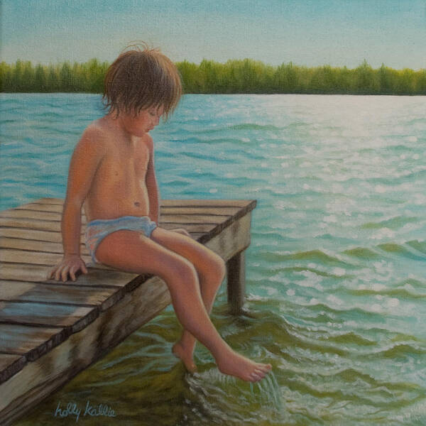 Realistic Art Print featuring the painting Summer Simplicity by Holly Kallie