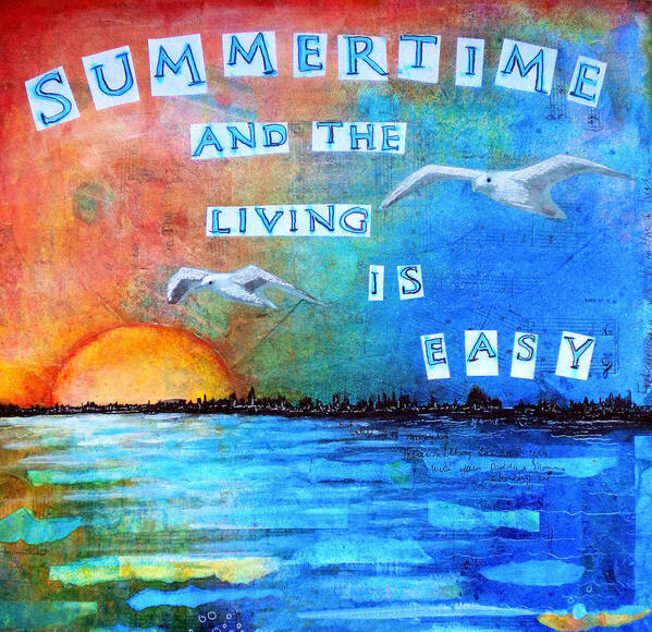 Summer Art Print featuring the painting Summertime by Robin Mead