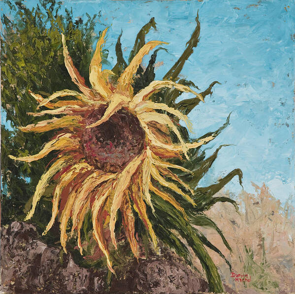 Sunflower Art Print featuring the painting Sunflower by Darice Machel McGuire