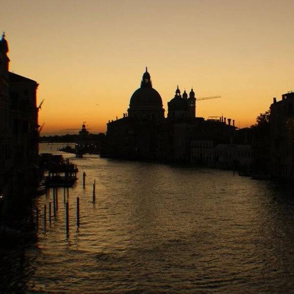  Art Print featuring the photograph Sunrise On The Grand Canal Venice by Greg Lee
